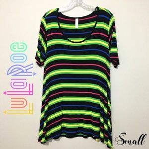 LulaRoe Perfect T Multi-Color Stripe Size Small